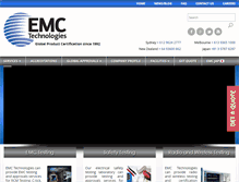 Tablet Screenshot of emctech.com.au
